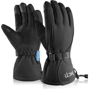 ❤️Winter Ski Gloves Waterproof Windproof Men's Snowboard Snow Work Gloves- Black